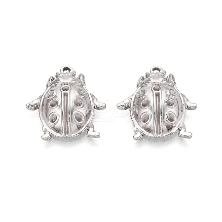 304 Stainless Steel Pendant Rhinestone Settings STAS-T067-84P-1