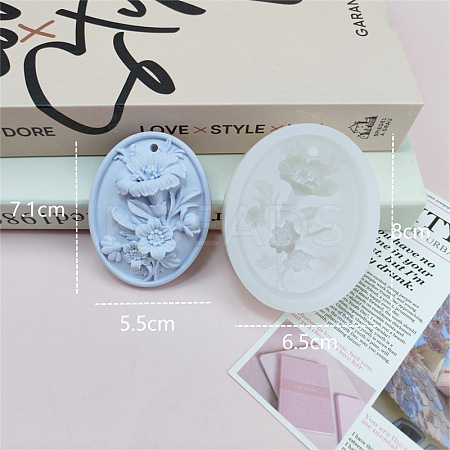 Flower Pendant DIY Food Grade Silicone Mold PW-WG25212-03-1