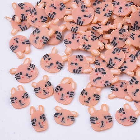 Handmade Polymer Clay Kitten Cabochons LS-CLAY-R087-31-1