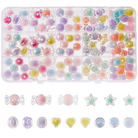 Transparent Acrylic Beads TACR-PH0001-67-1