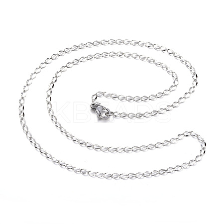 Non-Tarnish 304 Stainless Steel Necklaces X-NJEW-E080-15P-1