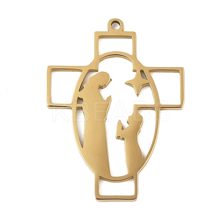 304 Stainless Steel Pendants LS-STAS-G355-04G-1