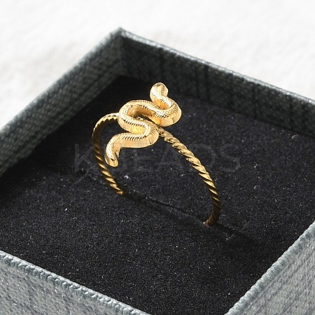 304 Stainless Steel Cuff Rings for Women RJEW-B118-01G-1