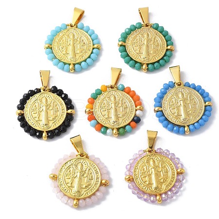304 Stainless Steel Pendants KK-K399-01G-1
