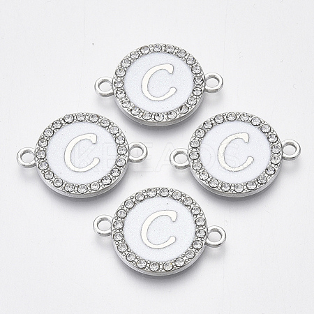 Alloy Enamel Links Connectors ENAM-TAC0003-01S-04C-1