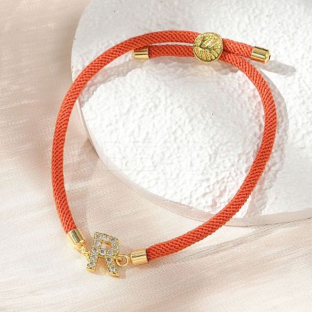 Adjustable Nylon Cord Bracelets LS-BJEW-C096-01G-18-1