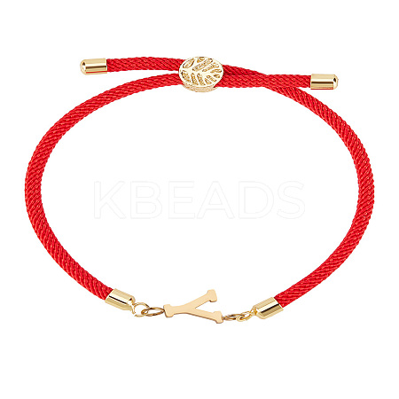 1Pc Adjustable Nylon Cord Slider Bracelets for Women BJEW-LP0001-32Y-02-1
