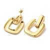Real 18K Gold Plated Brass Dangle Stud Earrings EJEW-G382-21B-G-2