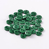 2-Hole Flat Round Resin Sewing Buttons for Costume Design BUTT-E119-34L-14-1