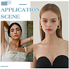 10Pcs Ion Plating(IP) 304 Stainless Steel Hoop Earrings for Women EJEW-ME0001-06-5