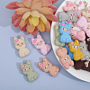 20Pcs 10 Colors Alpaca Food Grade Eco-Friendly Silicone Focal Beads SIL-CA0002-75-5