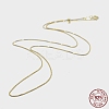 925 Sterling Silver Box Chain Necklaces STER-F039-45cm-13G-3