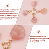 4Pcs Natural Agate Pendant Decorations G-OC0005-61-4