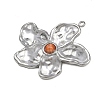 304 Stainless Steel Resin Pendants LS-STAS-G363-08P-2