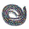 Rainbow Electroplate Non-magnetic Synthetic Hematite Beads Strands G-T114-60A-M-2