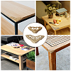 8 Sets 2 Styles Triangle Brass Corner Protectors KK-GL0001-04-6