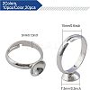 20Pcs 2 Colors Adjustable Brass Rings Findings DIY-CA0005-56-2