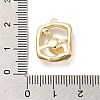 Brass Micro Pave Cubic Zirconia Pendants KK-H455-32G-3