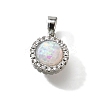 Brass Micro Pave Cubic Zirconia Pendants KK-K398-27P-01-1
