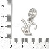 Brass European Dangle Charms KK-Z097-01Y-GP-3