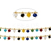 3.28 Feet Handmade Glass Beaded Chains X-AJEW-P061-A03-2