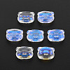 Electroplate Transparent Glass Beads GLAA-T022-03-B01-1