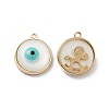 Rack Plating Alloy Enamel Pendants FIND-C050-10G-1