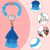 Silicone Round Beaded Keychain Wristlet KEYC-SZC0005-01D-3