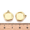 304 Stainless Steel Pendant Cabochon Settings STAS-T067-70B-G-3