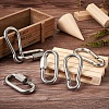 6Pcs 2 Style 304 Stainless Steel Rock Climbing Carabiners STAS-TA0001-33P-5
