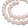Natural Baroque Pearl Keshi Pearl Beads Strands X-PEAR-S012-68-4