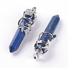 Natural Lapis Lazuli Big Pointed Pendants G-A172-16A-2
