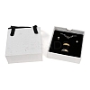 PU Jewelry Set Drawer Boxes with Square Sponge Inside and Texture Paper Rectangle Jewelry Bags ABAG-B009-02B-3