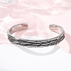 Retro 316 Surgical Stainless Steel Cuff Bangles BJEW-C142-11B-AS-2