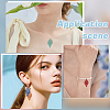 120Pcs 6 Colors 430 Stainless Steel Etched Metal Embellishments Pendants STAS-WR0001-44-5