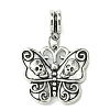 Halloween Tibetan Style Alloy European Dangle Charms PALLOY-JF00007-2