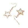 Natural Paua Shell Dangle Earrings EJEW-JE06274-07-4