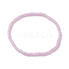 6Pcs 6 Colors Macaron Color Rondelle Glass Seed Beaded Stretch Bracelets BJEW-JB10282-2