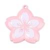 Spray Painted Alloy Big Pendants PALLOY-T092-81F-1