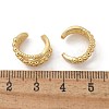 Rack Plating Brass Criss Cross Cuff Earrings EJEW-H099-11G-5