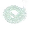 Transparent Crackle Glass Beads Strands GLAA-N053-8mm-06-2