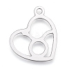 Non-Tarnish 304 Stainless Steel Pendants LS-STAS-M228-A01-04P-2