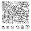 180pcs 6 Styles 202 Stainless Steel Beads STAS-DC0015-05-1