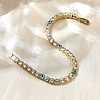 Brass Enamel Link & Charm Bracelets BJEW-Z094-02G-01A-3