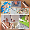 2Pcs ABS Plastic Letter Opener Knife and 2Pcs 2 Colors Glass Copper Foil Packaging Tool Sets TOOL-OC0002-16-5