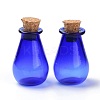 Glass Cork Bottles Ornament AJEW-O032-02A-1