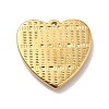 Ion Plating(IP) 304 Stainless Steel Rhinestone Pendants STAS-H175-11G-2