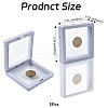 5Pcs Square Transparent PE Thin Film Suspension Jewelry Display Box CON-FS0001-19B-4