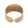 Ion Plating(IP) 304 Stainless Steel Open Cuff Rings for Women LS-RJEW-G285-69G-3