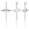 3Pcs 304 Stainless Steel Pendants STAS-BBC0007-70-6